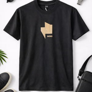 Tricou BOSS pentru bărbați – Logo grafic, negru