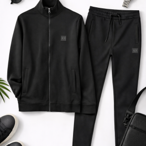 Trening A|X Armani Exchange pentru bărbați – set sport casual, negru