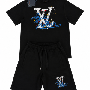Compleu de vară premium Louis Vuitton (set tricou și pantaloni scurți)