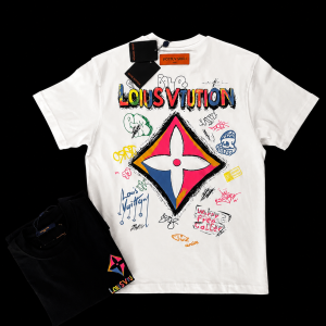 Tricou Louis Vuitton Graphic Graffiti Print – Ediție Specială